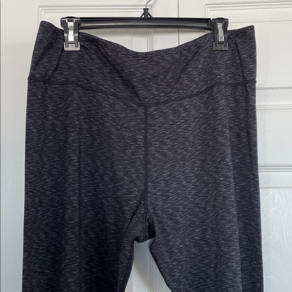 Cuddl Duds XL Heather Gray Flex Fit Leggings elastic waist taper leg 12% spandex